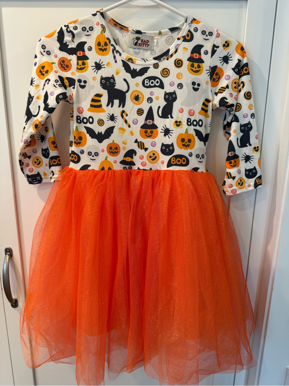 Orange Halloween Tutu Dress for Kids